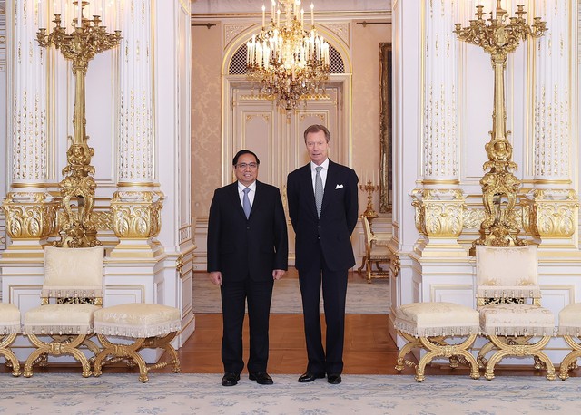 Thủ tướng Phạm Minh Chính hội kiến Đại Công tước Luxembourg - Ảnh 2.