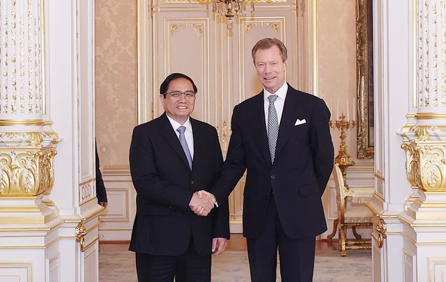Thủ tướng Phạm Minh Chính hội kiến Đại Công tước Luxembourg - Ảnh 1.