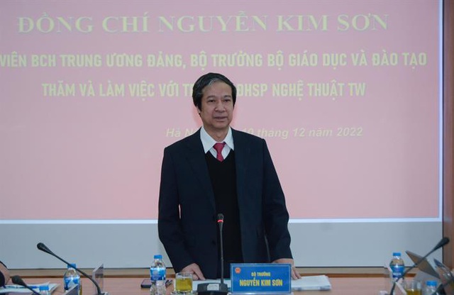 Bộ trưởng Nguyễn Kim Sơn: Với trường nghệ thuật, tính đổi mới, sáng tạo càng cần thiết   - Ảnh 4.