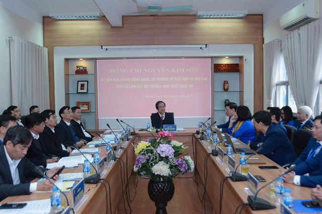 Bộ trưởng Nguyễn Kim Sơn: Với trường nghệ thuật, tính đổi mới, sáng tạo càng cần thiết   - Ảnh 2.