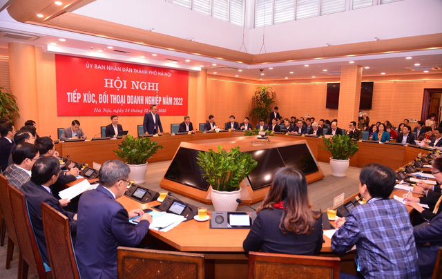 Chủ tịch UBND thành phố Hà Nội đối thoại với cộng đồng doanh nghiệp - Ảnh 3.