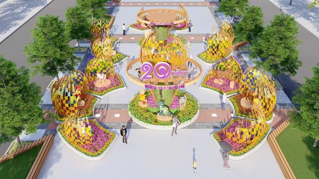 Tết 2023, đường hoa Nguyễn Huệ sẽ có cầu kính dài 40m - Ảnh 1.