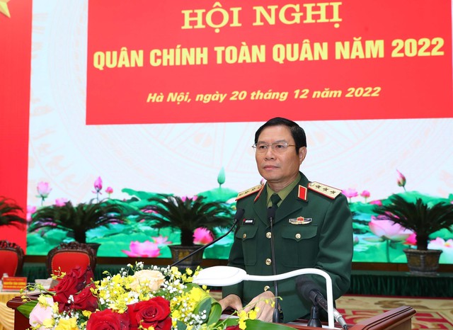 Tổng Bí thư Nguyễn Phú Trọng chỉ đạo Hội nghị Quân chính toàn quân năm 2022 - Ảnh 8.
