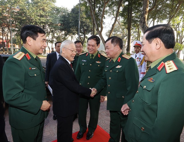 Tổng Bí thư Nguyễn Phú Trọng chỉ đạo Hội nghị Quân chính toàn quân năm 2022 - Ảnh 2.