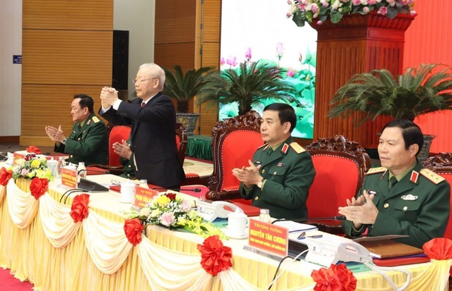 Tổng Bí thư Nguyễn Phú Trọng chỉ đạo Hội nghị Quân chính toàn quân năm 2022 - Ảnh 5.