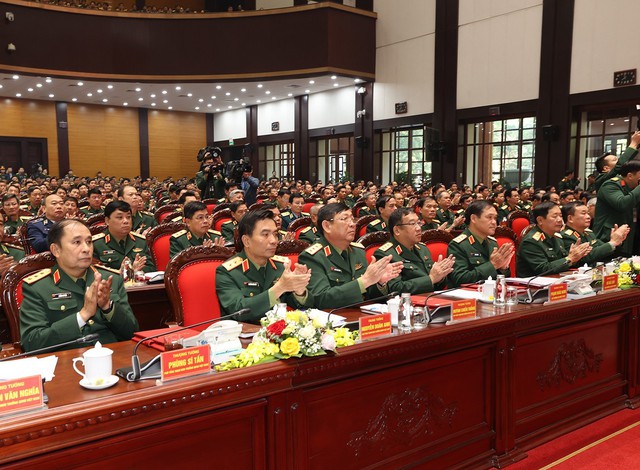 Tổng Bí thư Nguyễn Phú Trọng chỉ đạo Hội nghị Quân chính toàn quân năm 2022 - Ảnh 7.