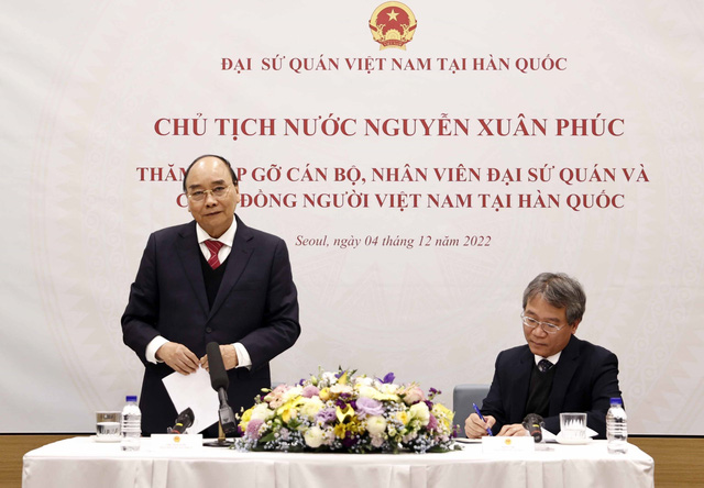 Chủ tịch nước Nguyễn Xuân Phúc kết thúc tốt đẹp chuyến thăm Hàn Quốc - Ảnh 4.