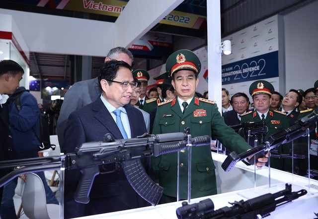 Chùm ảnh: Thủ tướng dự lễ khai mạc Triển lãm Quốc phòng quốc tế Việt Nam 2022 - Ảnh 11.