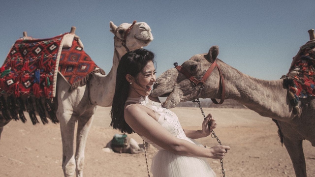 Hoa hậu Ngọc Hân khoe ảnh cưới từ 5 năm trước tại Ai Cập - Ảnh 5.