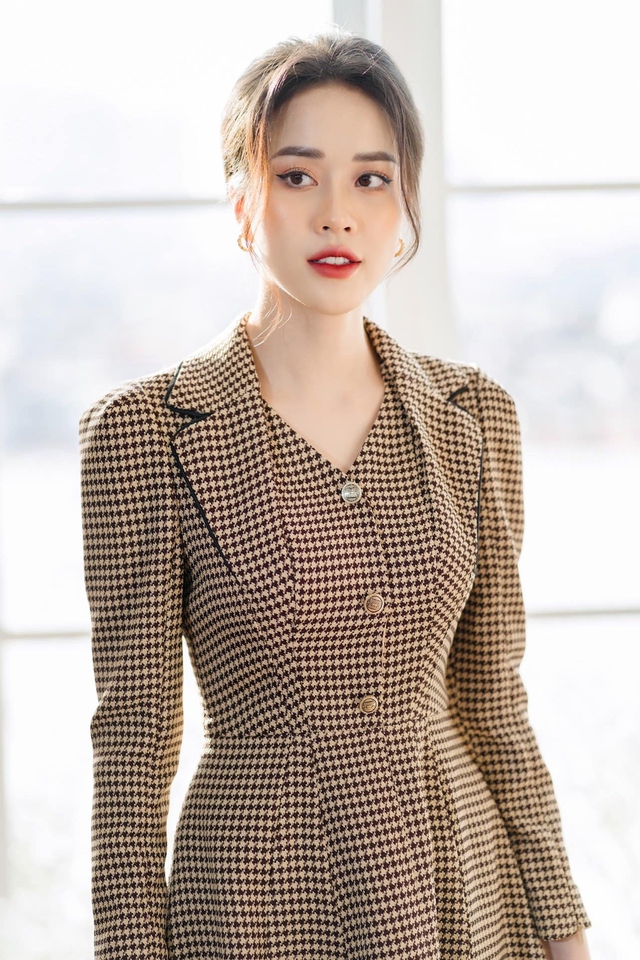 Váy hai dây dáng dài hoạ tiết houndstooth | Shopee Việt Nam