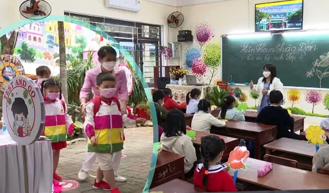Nghiêm túc phòng dịch ngày đầu học sinh Đà Nẵng trở lại trường sau thời gian dài học online - Ảnh 1.