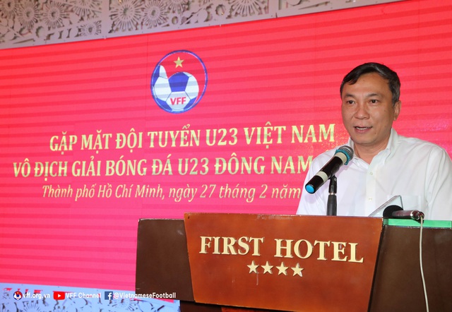 Lãnh đạo LĐBĐVN gặp mặt chúc mừng ĐT U23 Việt Nam vô địch giải U23 Đông Nam Á 2022 - Ảnh 4.