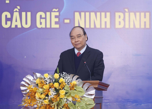 Chủ tịch nước dự Lễ khởi công tuyến đường nối cao tốc Hà Nội - Hải Phòng với Cầu Giẽ - Ninh Bình - Ảnh 1.