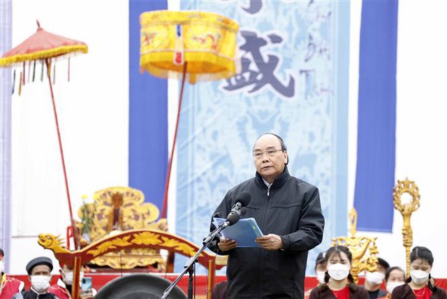 Chủ tịch nước khai Hội Tịch điền Đọi Sơn - Ảnh 2.