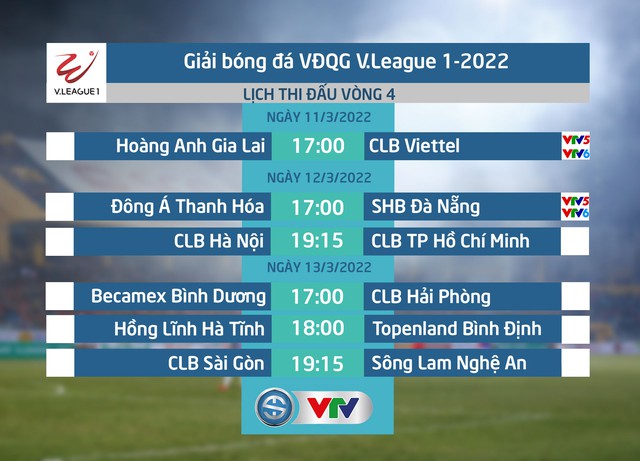 Lịch thi đấu và trực tiếp vòng 4 V.League 2022 hôm nay | Tâm điểm Hoàng Anh Gia Lai - CLB Viettel - Ảnh 1.