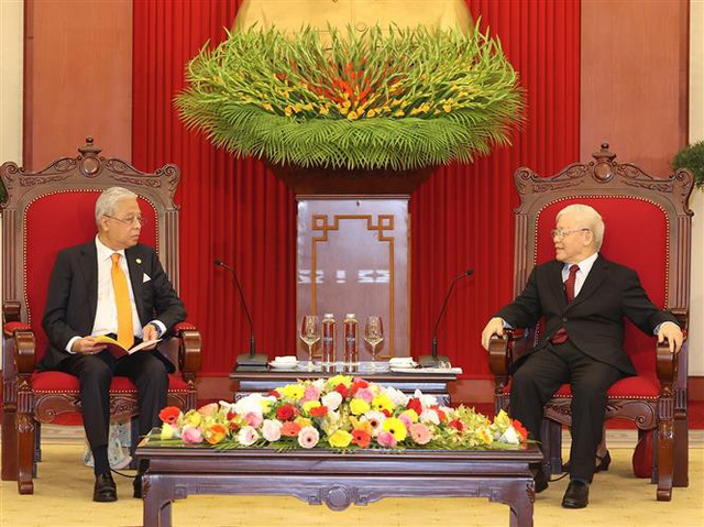 Tổng Bí thư Nguyễn Phú Trọng tiếp Thủ tướng Malaysia - Ảnh 1.