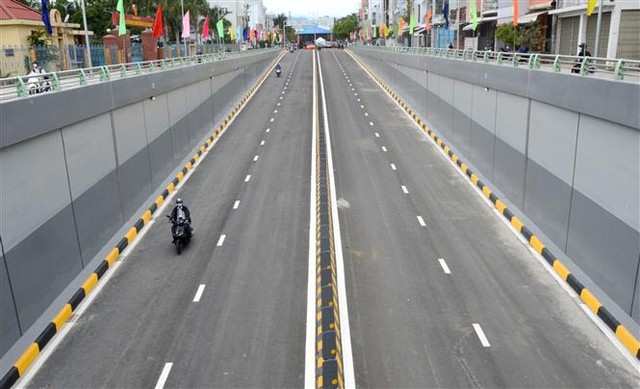 Khánh thành nút giao thông phía Tây cầu Trần Thị Lý - Ảnh 3.