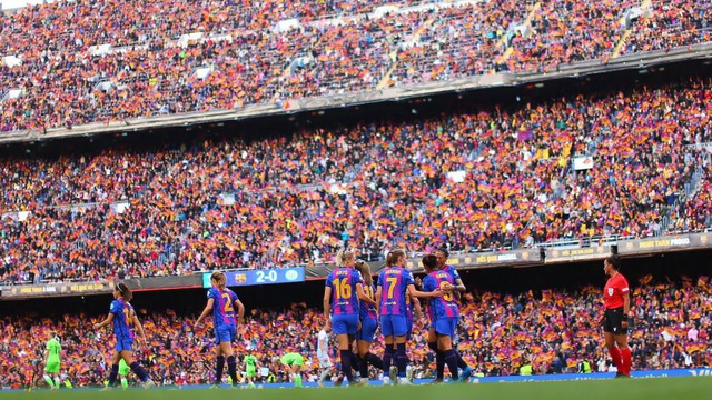 Kỷ lục thế giới mới được thiết lập: Hơn 91000 người hâm mộ đã tới Camp Nou trong trận bán kết Champions League nữ - Ảnh 2.