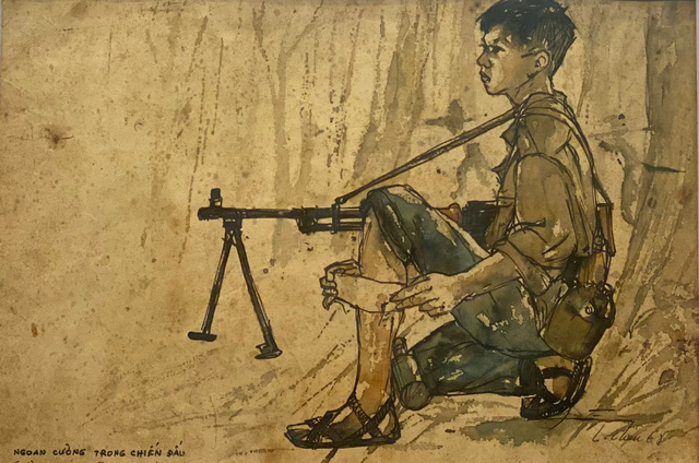 Triển lãm “Ký họa kháng chiến miền Nam”: Sống lại ký ức về những năm tháng chiến tranh - Ảnh 2.