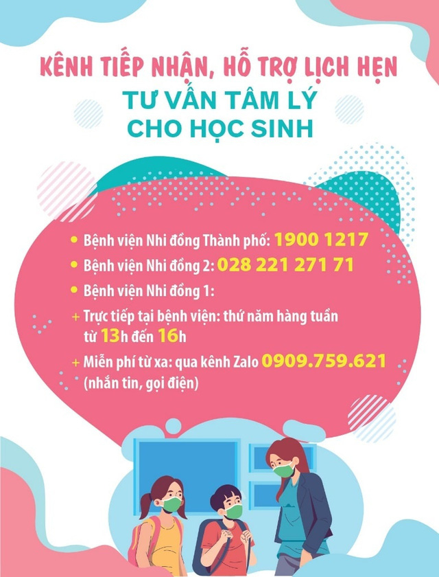 TP. Hồ Chí Minh: Triển khai kênh tiếp nhận tư vấn khủng hoảng tâm lý cho học sinh - Ảnh 1.