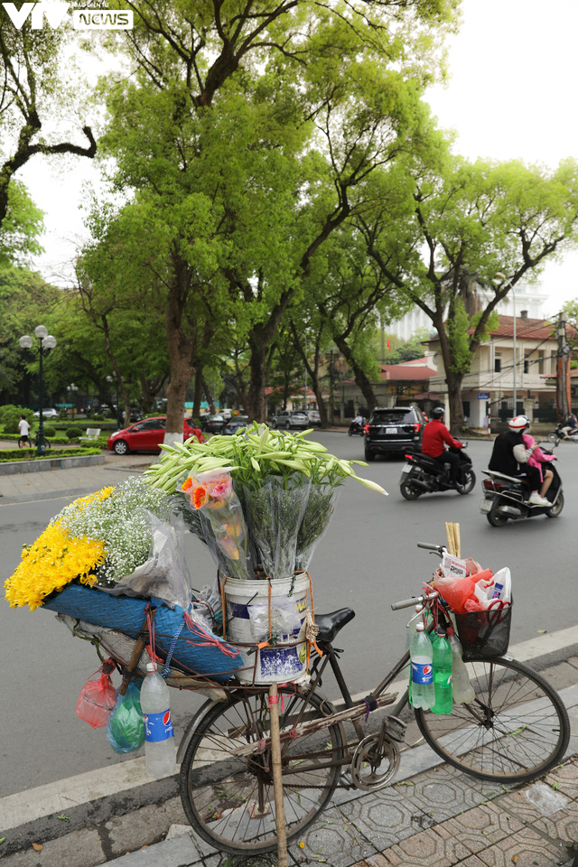 Hà Nội: Hoa loa kèn xuống phố, báo hiệu mùa hè sắp tới - Ảnh 2.