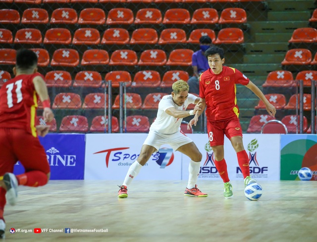 Futsal Việt Nam chia điểm với Myanmar trong trận ra quân tại giải Đông Nam Á 2022 - Ảnh 1.