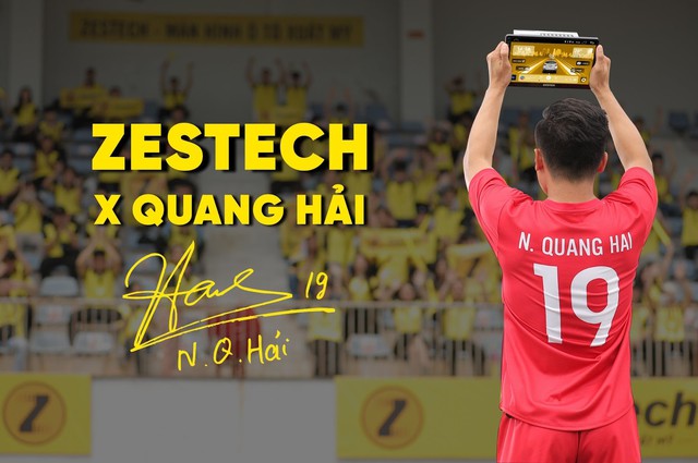 Cầu thủ Quang Hải đồng hành cùng thương hiệu màn hình ô tô Zestech - Ảnh 3.