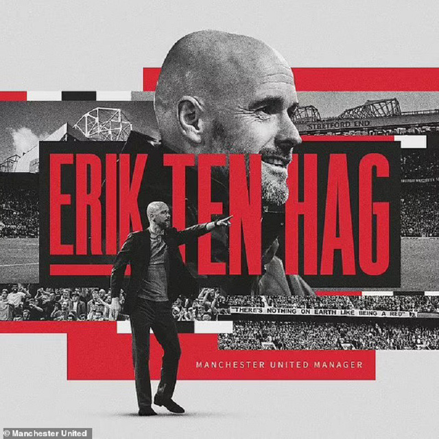 Leaving the celebration party with Ajax, Erik ten Hag rushed to take care of Man Utd - Photo 1.
