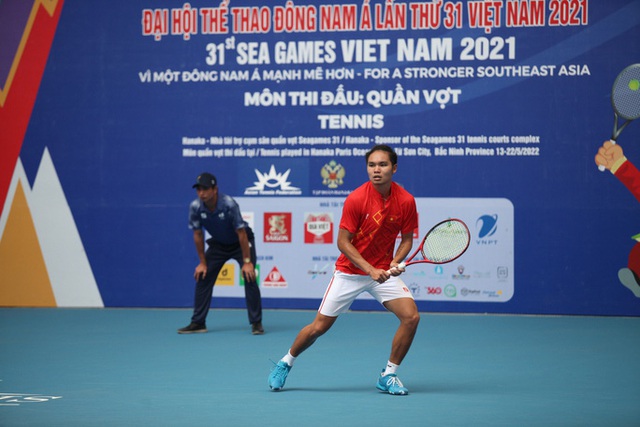Hoang Nam and Linh Giang entered the men's singles final - Photo 1.
