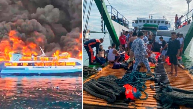 Cháy tàu chở khách tại Philiipines, ít nhất 7 người tử vong - Ảnh 1.