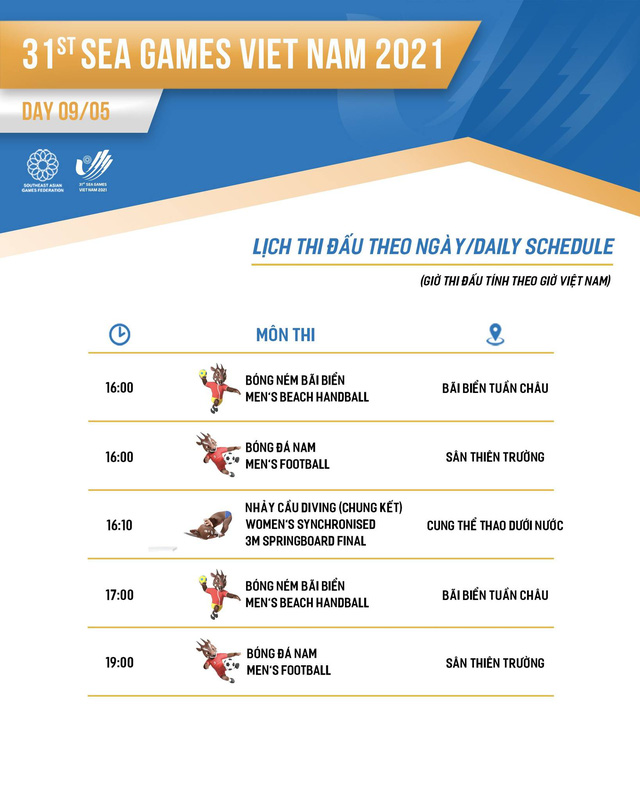 SEA Games 31: Summary of the May 8 competition and the May 9 schedule - Photo 2.