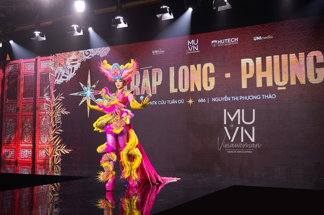 Cận cảnh trang phục dân tộc đoạt giải Nhất tại Hoa hậu Hoàn vũ Việt Nam 2022 - Ảnh 20.