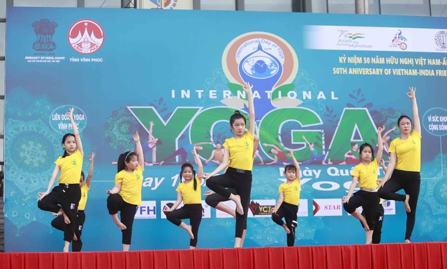 Vĩnh Phúc: Hơn 1000 người tham gia đồng diễn kỷ niệm Ngày quốc tế Yoga - Ảnh 9.