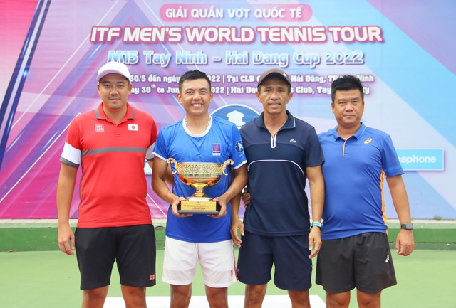Lý Hoàng Nam giành hat-trick danh hiệu tại giải quần vợt M15 Tây Ninh - Ảnh 2.
