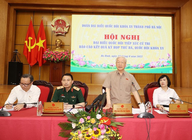 ĐBQH, Tổng Bí thư Nguyễn Phú Trọng báo cáo cử tri về công tác kỷ luật cán bộ - Ảnh 6.