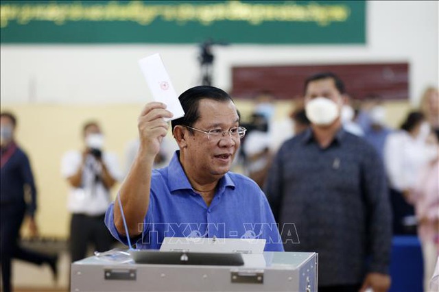 Campuchia công bố kết quả bầu cử Hội đồng xã/phường 2022 - Ảnh 1.