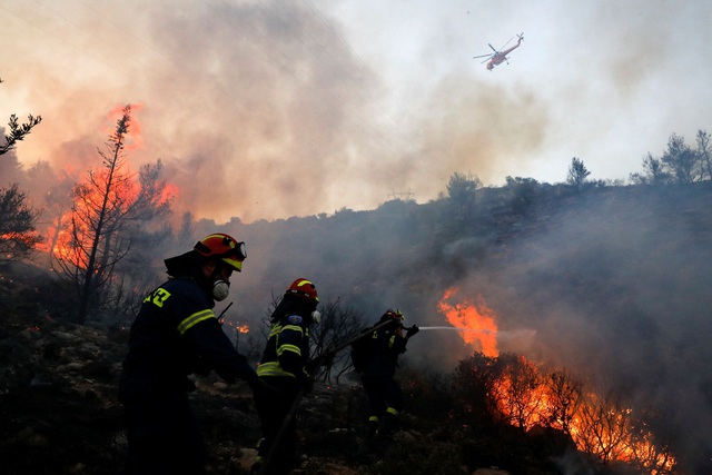Forest fire raged near Athens, many houses were damaged - Photo 4.