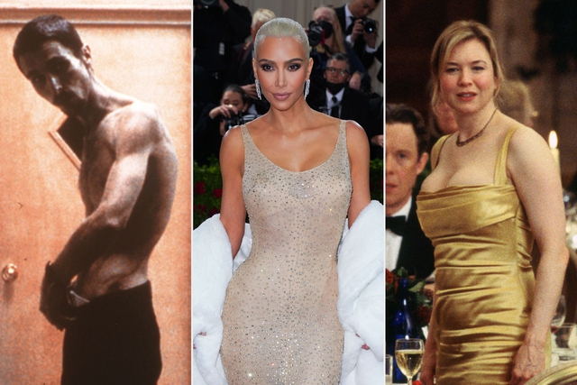 Giảm cân để mặc váy của Marilyn Monroe, Kim Kardashian tự so sánh mình với Christian Bale - Ảnh 1.
