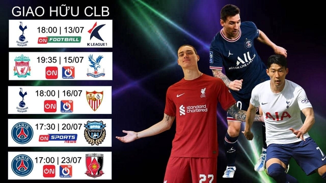 VTVcab phát sóng 9 trận giao hữu hot của mùa hè 2022 - Ảnh 1.