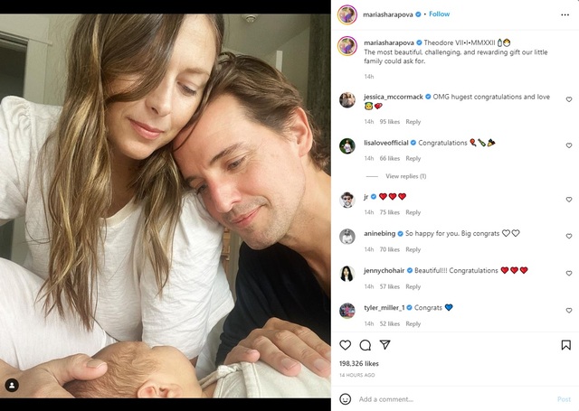 Maria Sharapova sinh con đầu lòng - Ảnh 1.