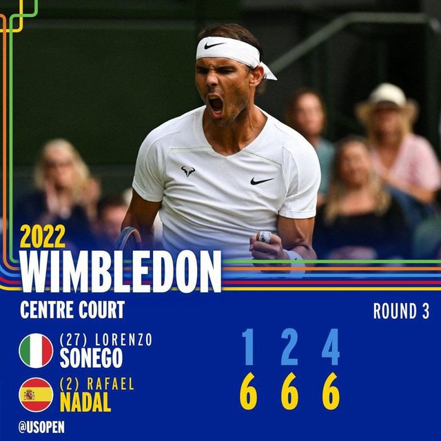Nadal tốc hành vào vòng 4 Wimbledon 2022 - Ảnh 2.