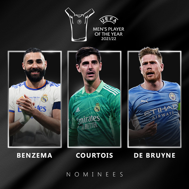 UEFA công bố Top 3 cầu thủ xuất sắc nhất - Ảnh 1.