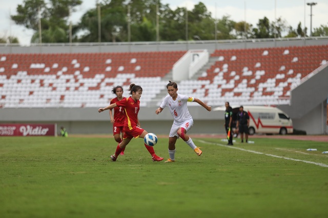 ĐT nữ U18 Việt Nam giành quyền vào chơi chung kết Đông Nam Á 2022 - Ảnh 1.