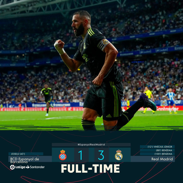 Benzema bùng nổ, Real Madrid trở lại ngôi đầu La Liga - Ảnh 2.