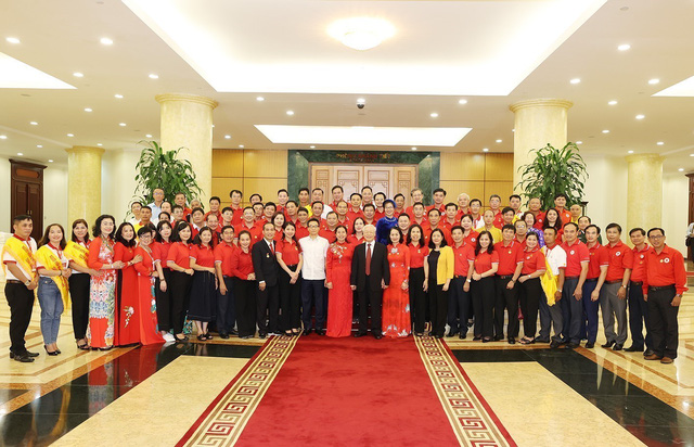 Tổng Bí thư Nguyễn Phú Trọng gặp mặt đại biểu dự Đại hội XI Hội Chữ thập đỏ Việt Nam nhiệm kỳ 2022-2027 - Ảnh 3.