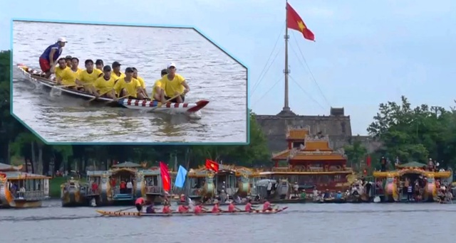 Đua ghe truyền thống trên sông Hương - Ảnh 1.