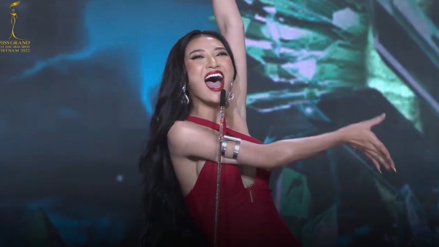 Màn hô tên cười chảy nước mắt tại Miss Grand Vietnam 2022 - Ảnh 2.