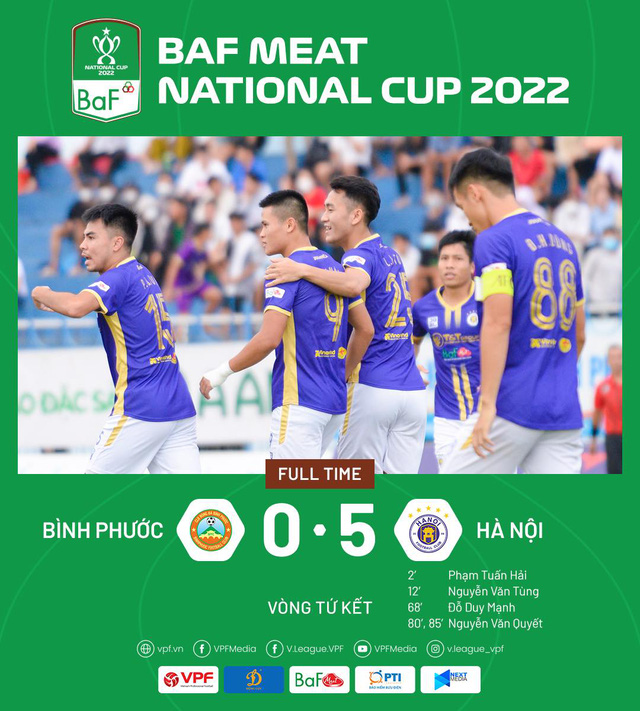 CLB Hà Nội, Topenland Bình Định giành quyền vào bán kết cúp Quốc gia 2022 - Ảnh 1.