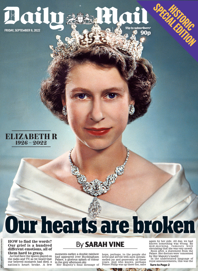 Cách các tờ báo của Vương quốc Anh đưa tin về sự ra đi của Nữ hoàng - Ảnh 3.