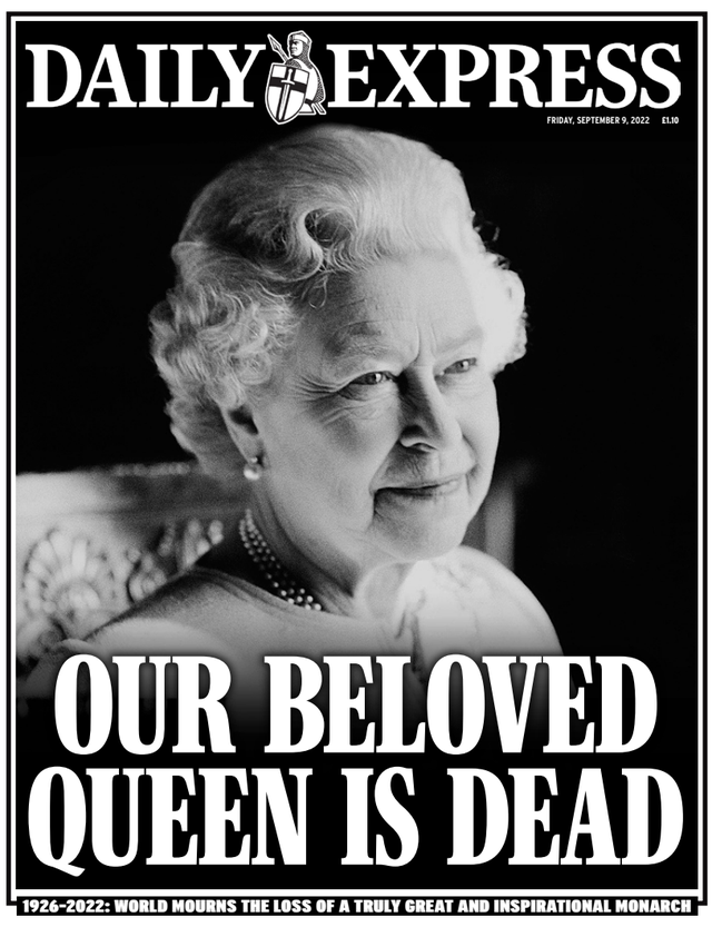 Cách các tờ báo của Vương quốc Anh đưa tin về sự ra đi của Nữ hoàng - Ảnh 1.